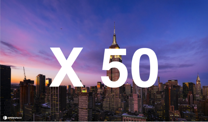  50 Empire State Building’s worth of data and counting… 
