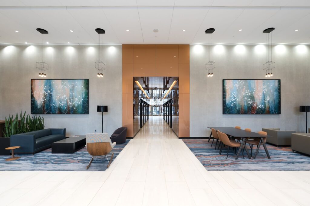 150 Fayeteville lobby