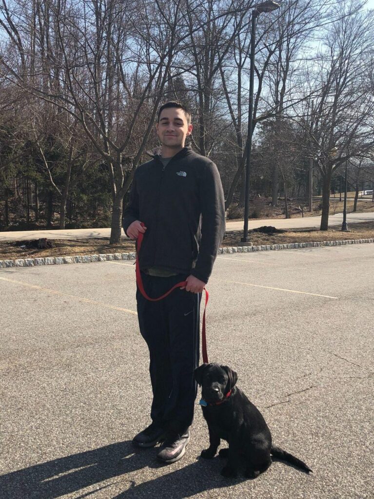 kevin lyons with his dog