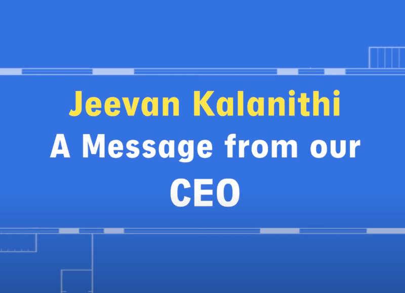 Message from our CEO Jeevan Kalanithi