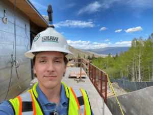 Daniel Rude on construction site