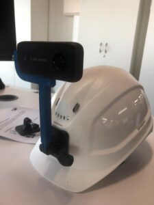 Hard hat with mounted camera