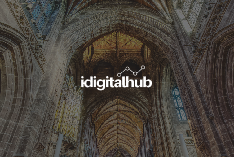 idigitalhub logo on cathedral image background