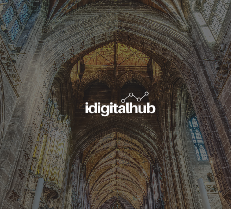 idigitalhub logo on cathedral image background