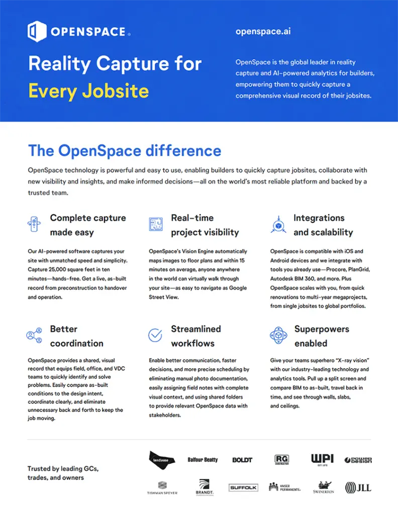 OpenSpace Overview data sheet preview image
