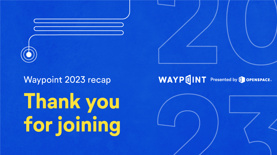 Waypoint 2023 recap banner