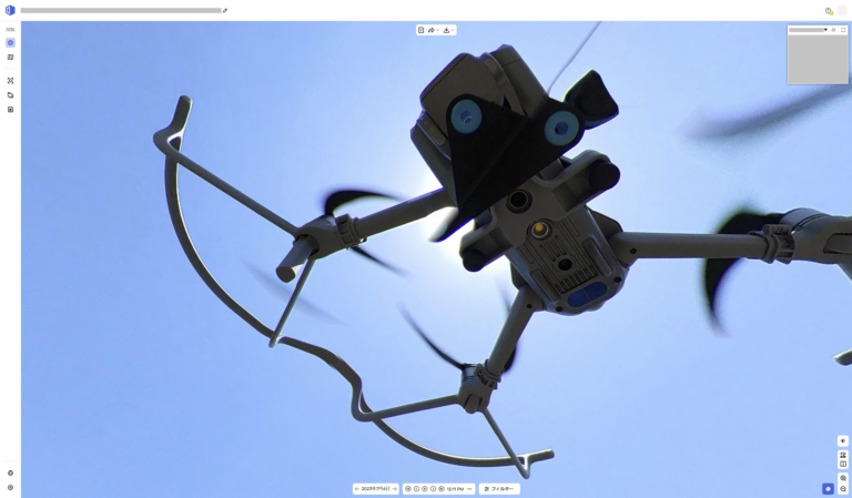 Drone attached a 360 camera