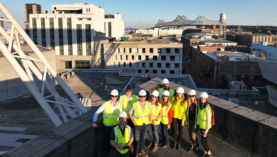 MAPP project team atop The National WWII Museum