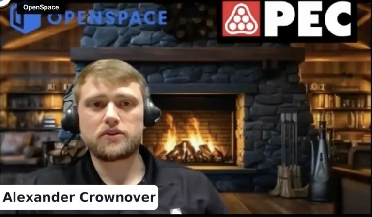 PEC Fireside Chat thumbnail featuring speaker, Alex Crownover