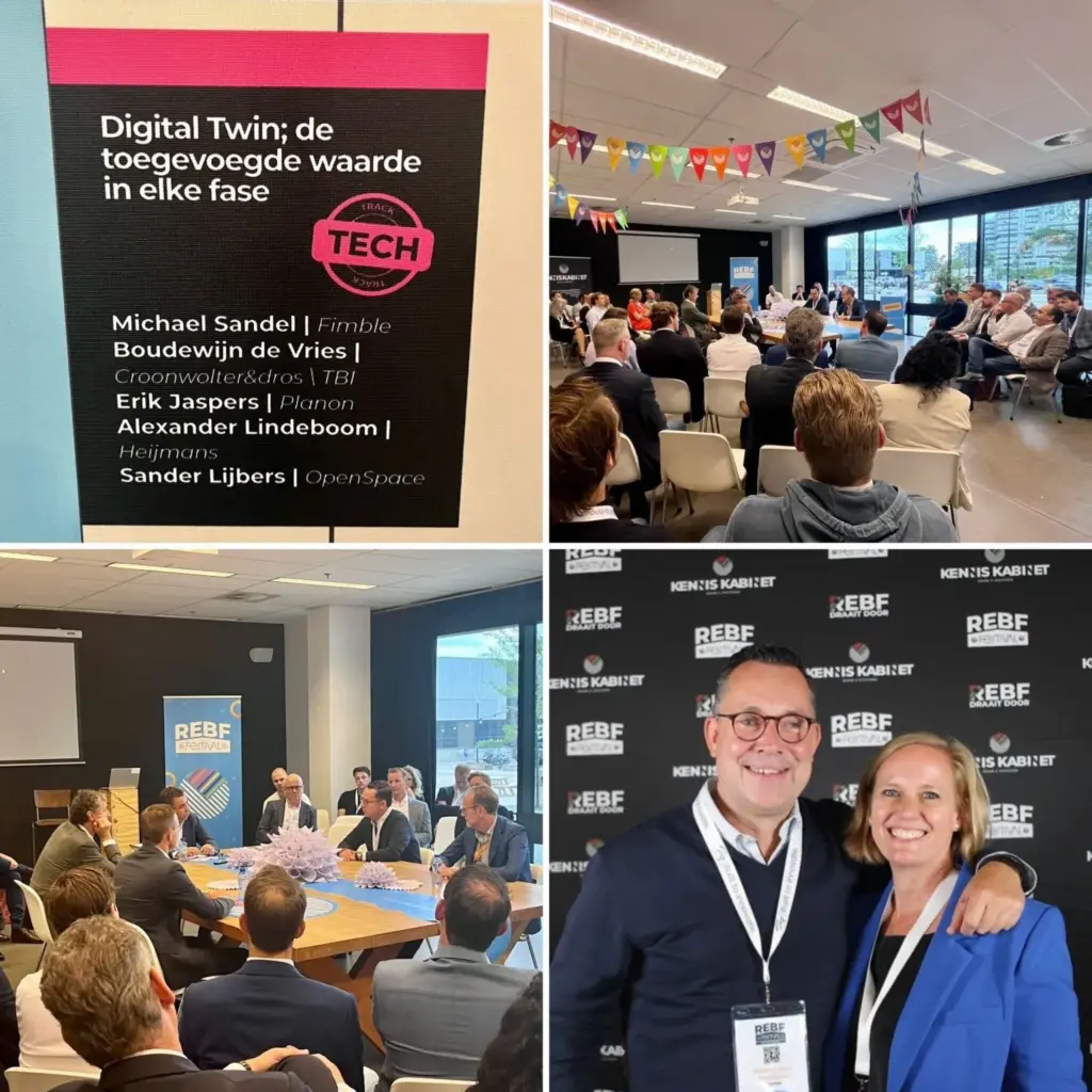 Collage of photos from the REBF event in NL