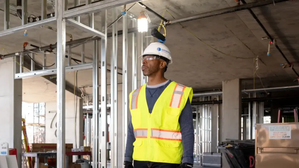 Construction Worker on Job Site