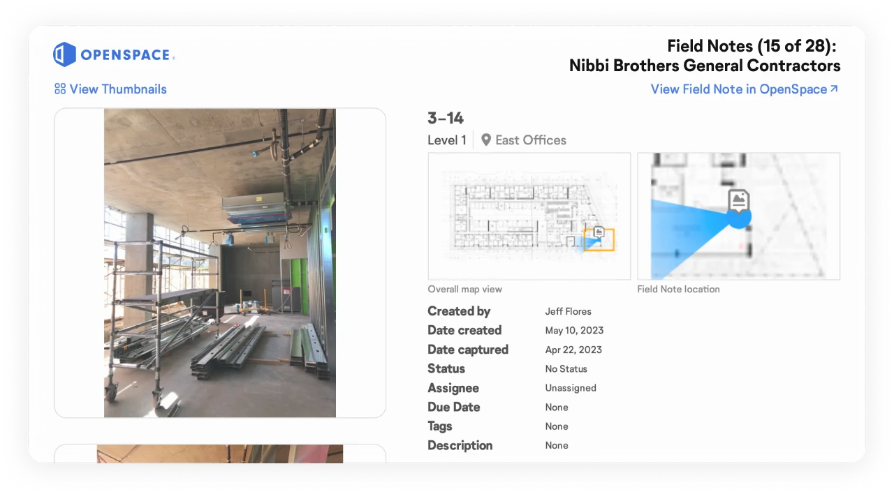 OpenSpace Change Order Requests