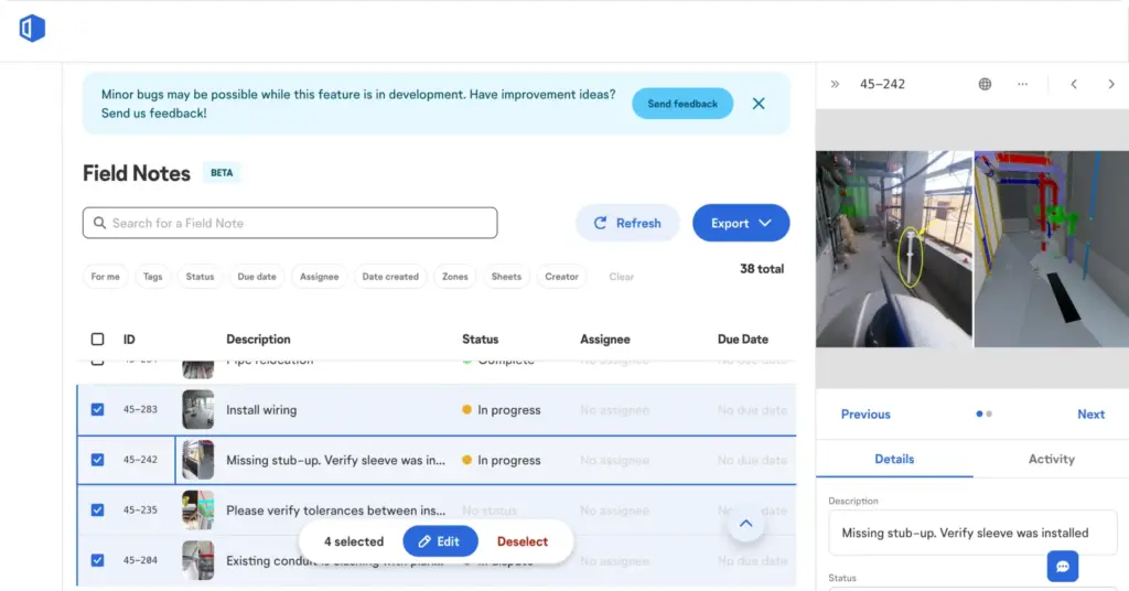 check field note explorer