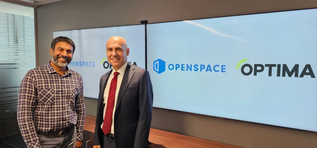Jeevan Kalanithi, CEO at OpenSpace and Dani Ghandour, General Manager at OPTIMA