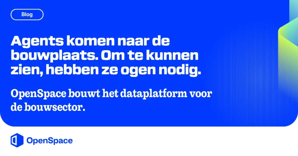 “Agents are coming to construction” text on a blue background