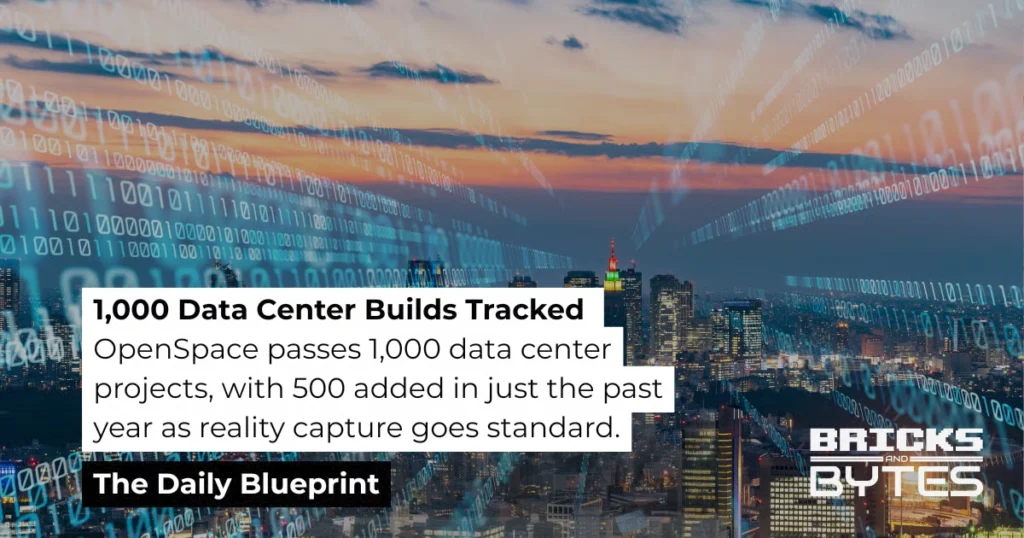The Daily Blueprint newsletter cover for 1 June 2026 featuring construction tech and OpenSpace headlines
