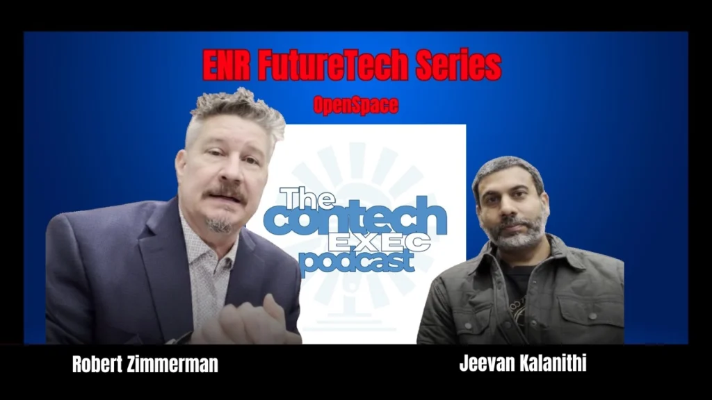 OpenSpace CEO Jeevan Kalanithi speaking on The ConTech Exec construction technology podcast
