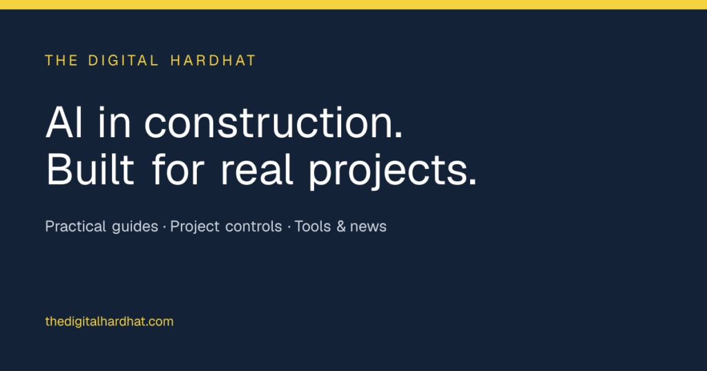 The Digital Hardhat newsletter logo representing practical AI and digital construction news coverage