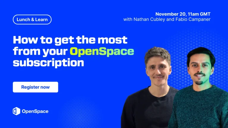 Lunch & Learn: How to get the most from your OpenSpace subscription